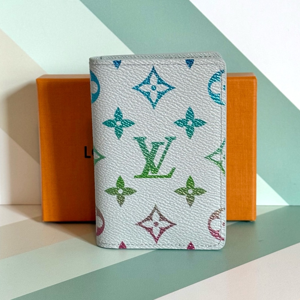Louis Vuitton Grey Multicolor Monogram Card Holder